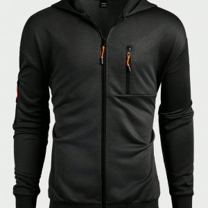 Manfinity KASUA Men??s Multi-Zipper Hooded Sweatshirt, Casual Outdoor Walking Clothes For Autumn And Winter - Image 3