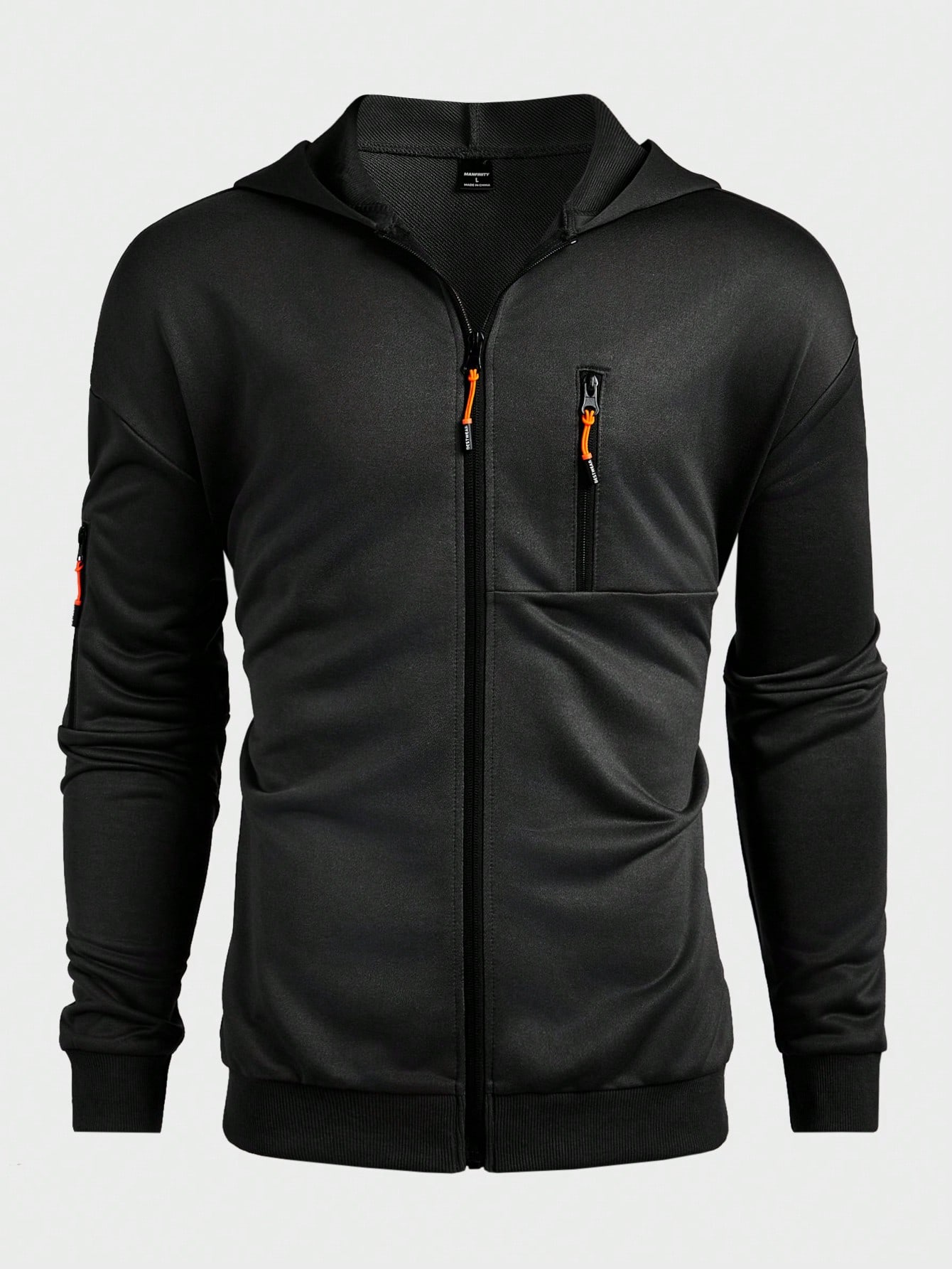 Manfinity KASUA Men??s Multi-Zipper Hooded Sweatshirt, Casual Outdoor Walking Clothes For Autumn And Winter - Image 3