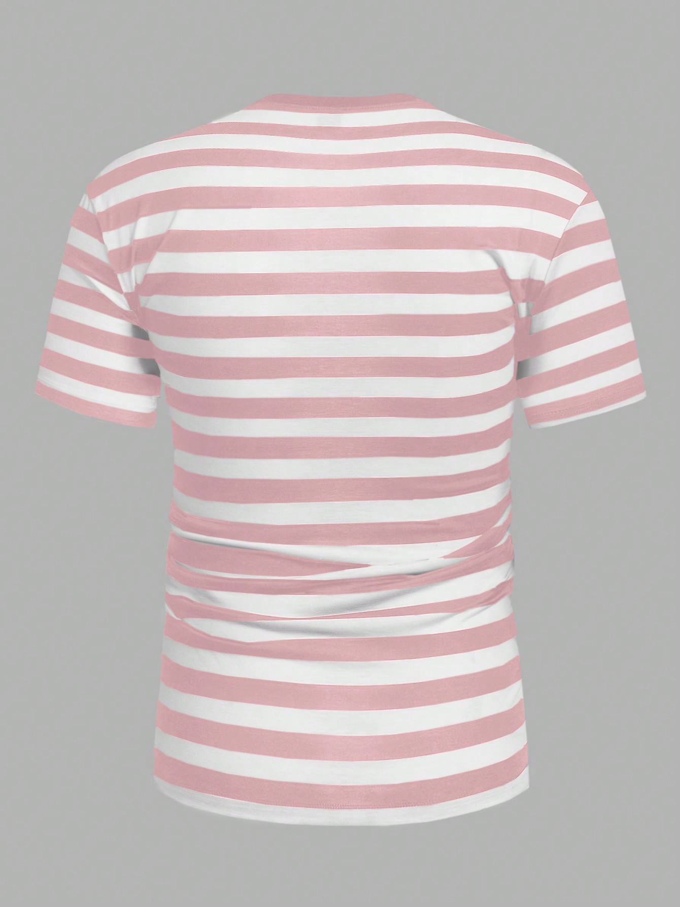 Manfinity KASUA Men Summer Casual Color-Block Striped Short Sleeve T-Shirt - Image 2