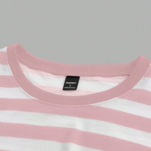 Manfinity KASUA Men Summer Casual Color-Block Striped Short Sleeve T-Shirt - Image 4