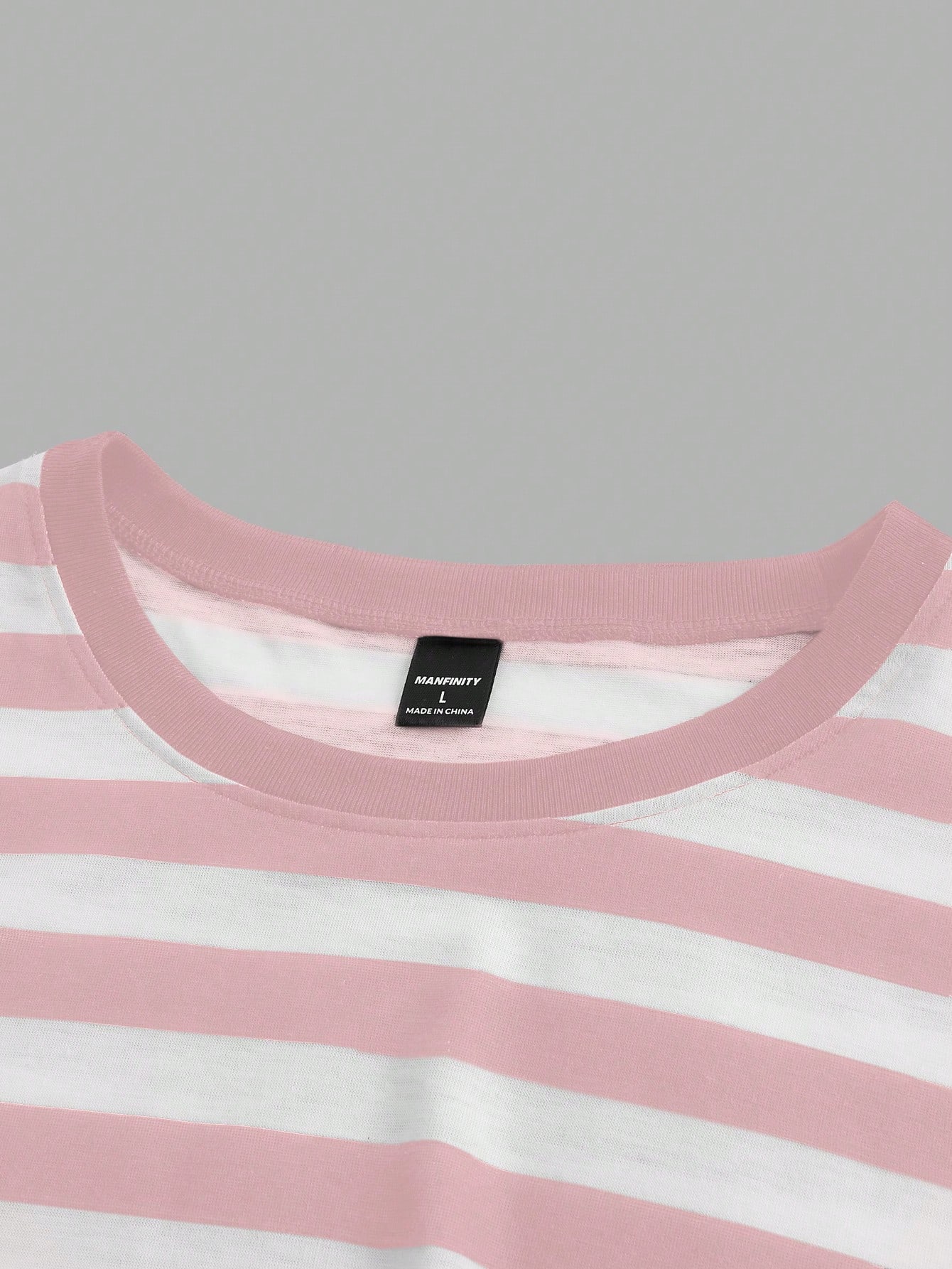 Manfinity KASUA Men Summer Casual Color-Block Striped Short Sleeve T-Shirt - Image 4