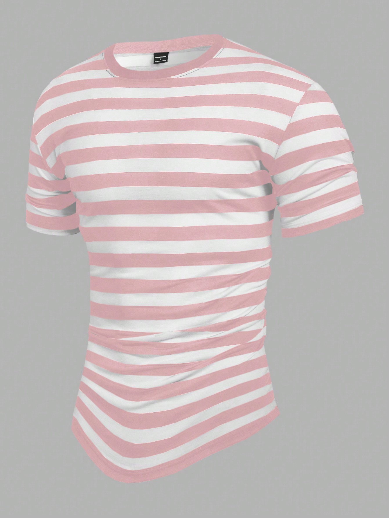 Manfinity KASUA Men Summer Casual Color-Block Striped Short Sleeve T-Shirt - Image 5