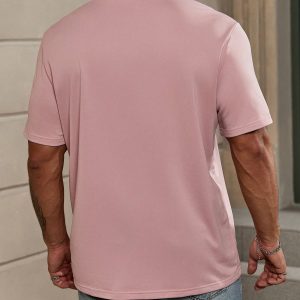 Manfinity KASUA Men T-Shirts Fit Crew Neck Short Sleeve Basic Tee Casual Summer Polyester - Image 2
