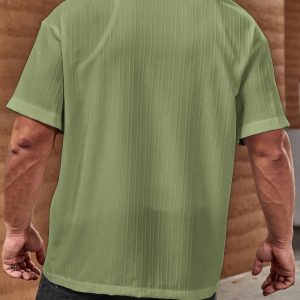 Manfinity KASUA Loose Fit Men Solid Color Button-Up Shirt - Image 2