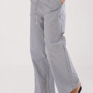 MUSERA Summer Textured Linen Feel Tie Waist Trouser - Image 5