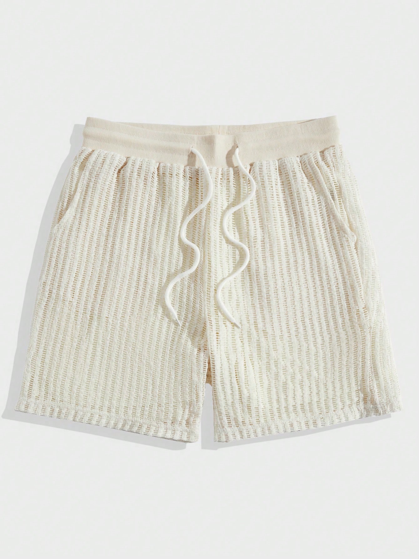 Manfinity KASUA Men??s Solid Color Elastic Waist Drawstring Shorts - Image 5