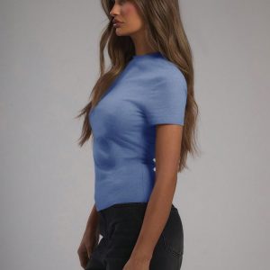 MUSERA Jersey Short Sleeve Fitted T Shirt - Image 2
