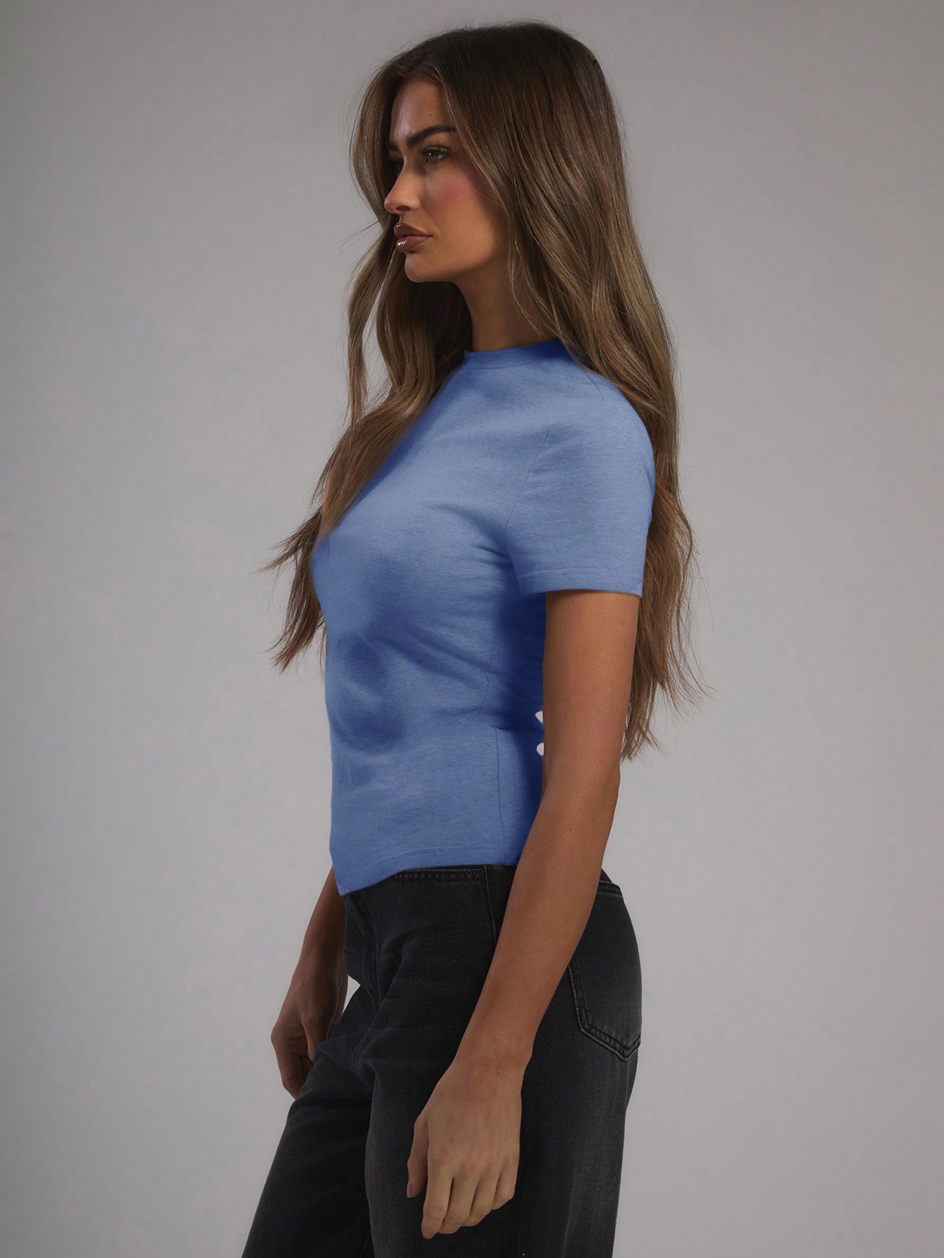 MUSERA Jersey Short Sleeve Fitted T Shirt - Image 2