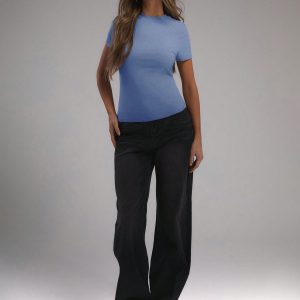 MUSERA Jersey Short Sleeve Fitted T Shirt - Image 3