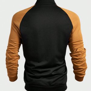 Manfinity KASUA Men??s Stand CollarLogo Color Block Casual Sweatshirt - Image 2