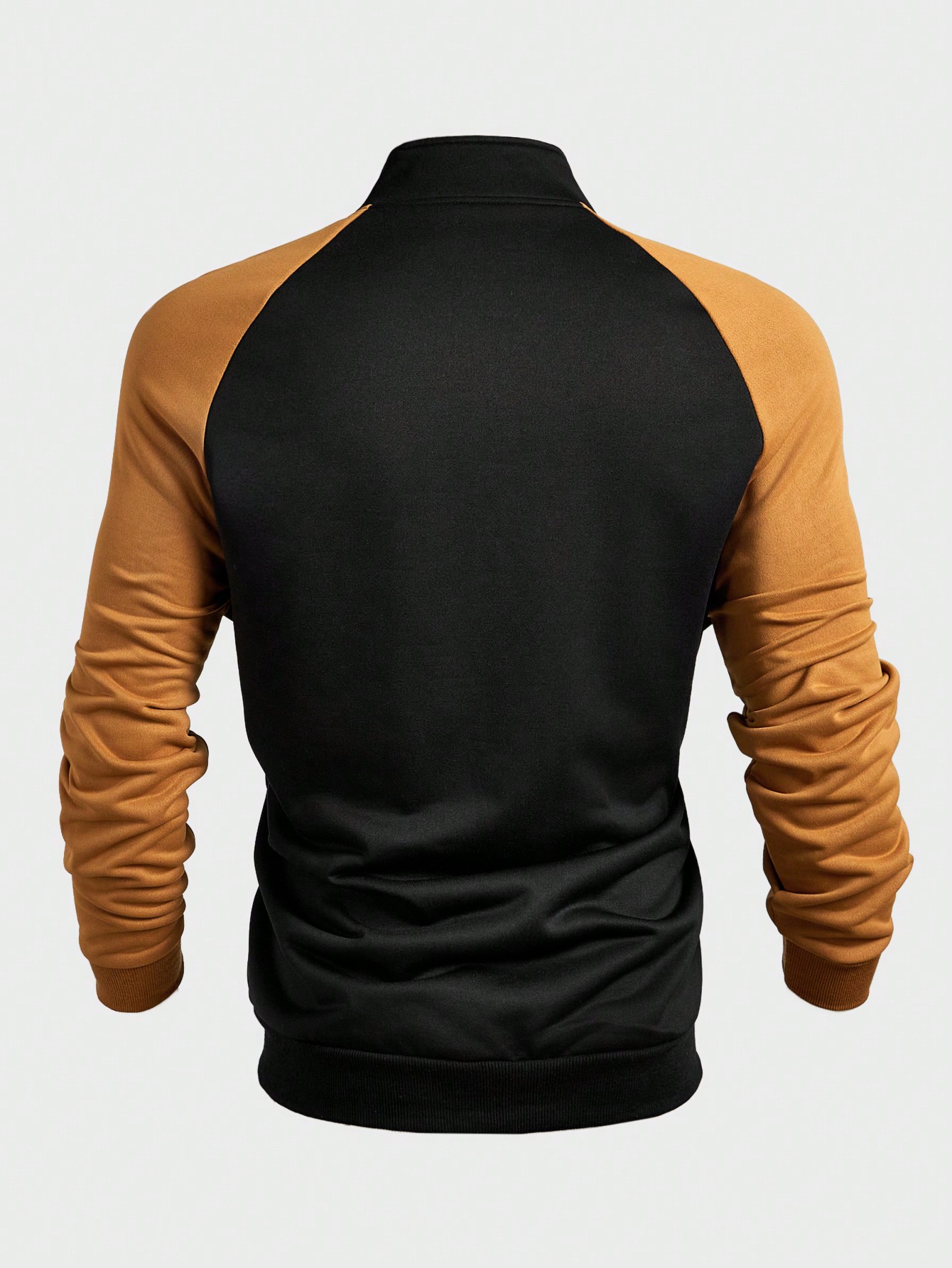Manfinity KASUA Men??s Stand CollarLogo Color Block Casual Sweatshirt - Image 2