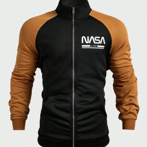 Manfinity KASUA Men??s Stand CollarLogo Color Block Casual Sweatshirt - Image 3