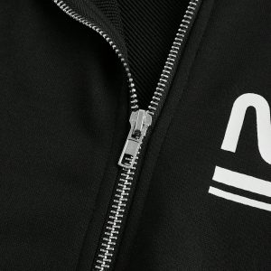 Manfinity KASUA Men??s Stand CollarLogo Color Block Casual Sweatshirt - Image 4