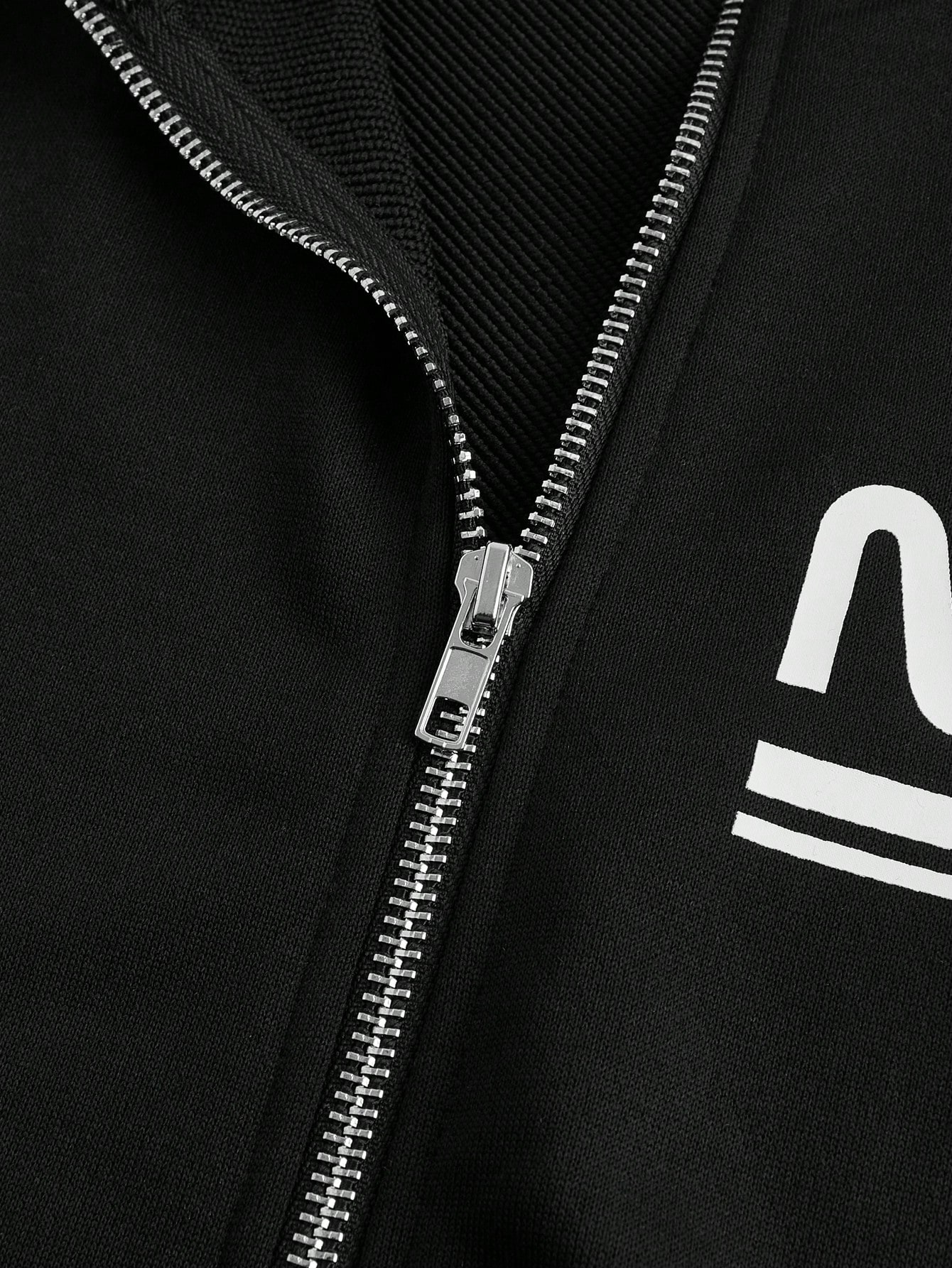 Manfinity KASUA Men??s Stand CollarLogo Color Block Casual Sweatshirt - Image 4