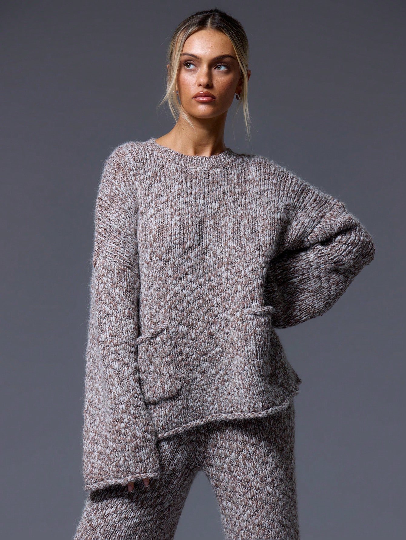 MUSERA Knit Long Sleeve Jumper With Pockets - Image 1