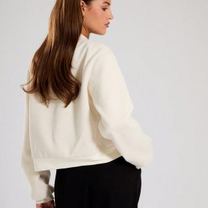 MUSERA Fall Clothes Twill Woven Bomber Jacket - Image 4