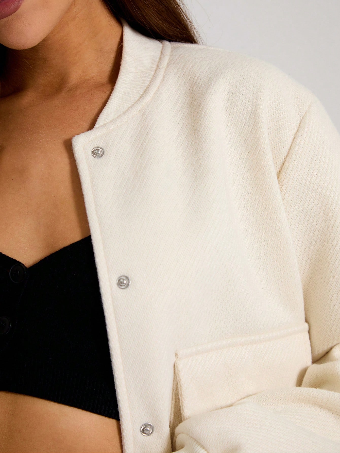 MUSERA Fall Clothes Twill Woven Bomber Jacket - Image 5