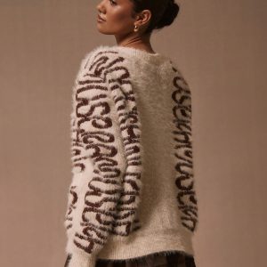 MUSERA MUSERA Logo Pattern Button Up Cardigan - Image 3