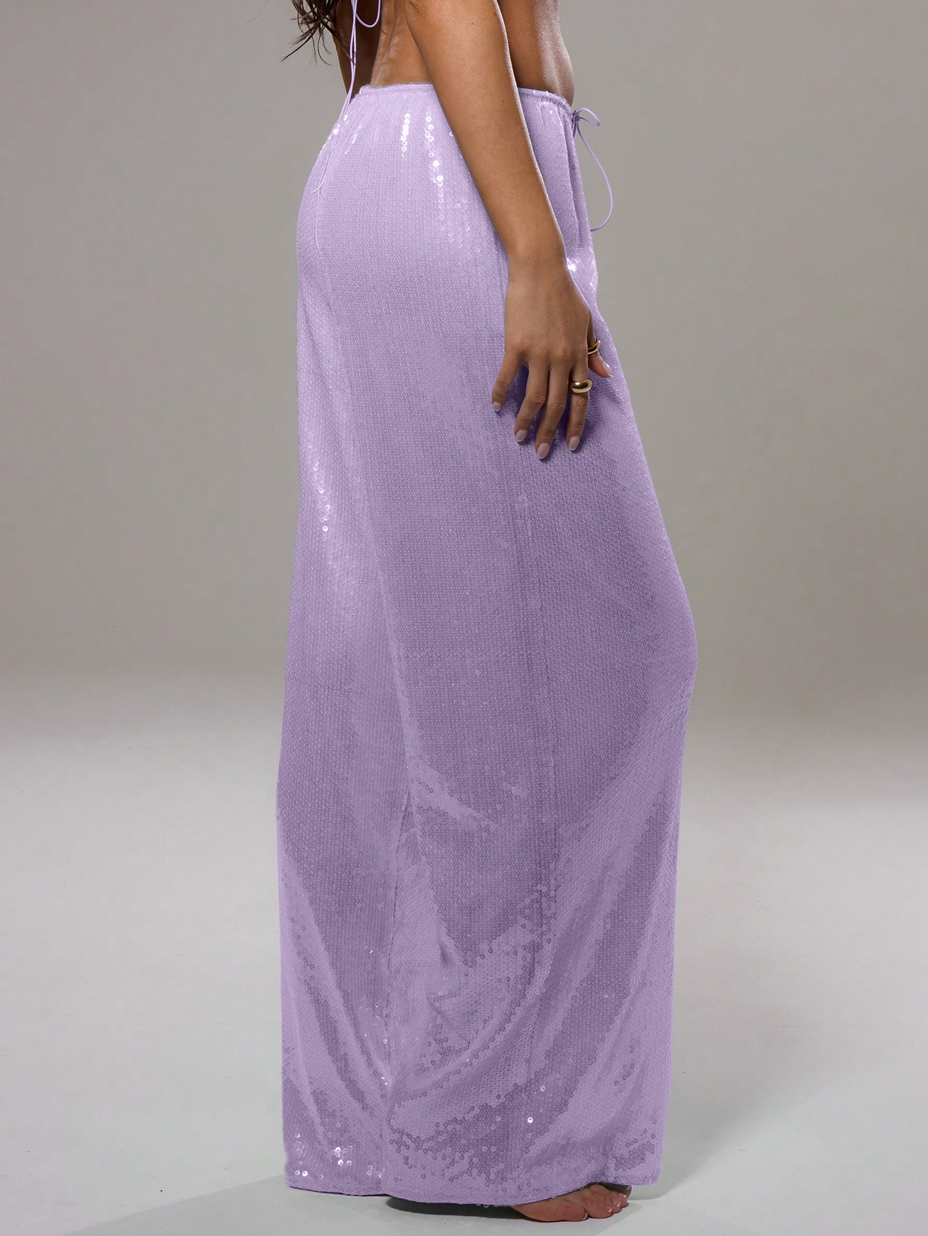 MUSERA Sequin Low Rise Trousers - Image 4