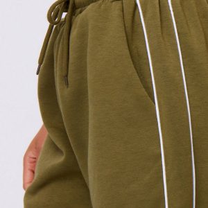 MUSERA Baggy Wide Leg Contrast Binding Joggers - Image 5