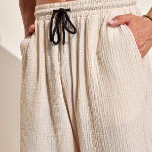 Manfinity KASUA Men??s Solid Color Simple Daily Wear Breathable Long Pants - Image 5