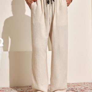 Manfinity KASUA Men??s Solid Color Simple Daily Wear Breathable Long Pants - Image 6