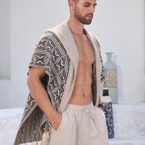 Manfinity KASUA Men??s Batwing Loose Knit Cardigan With Tassel, Casual Daily Wear - Image 5