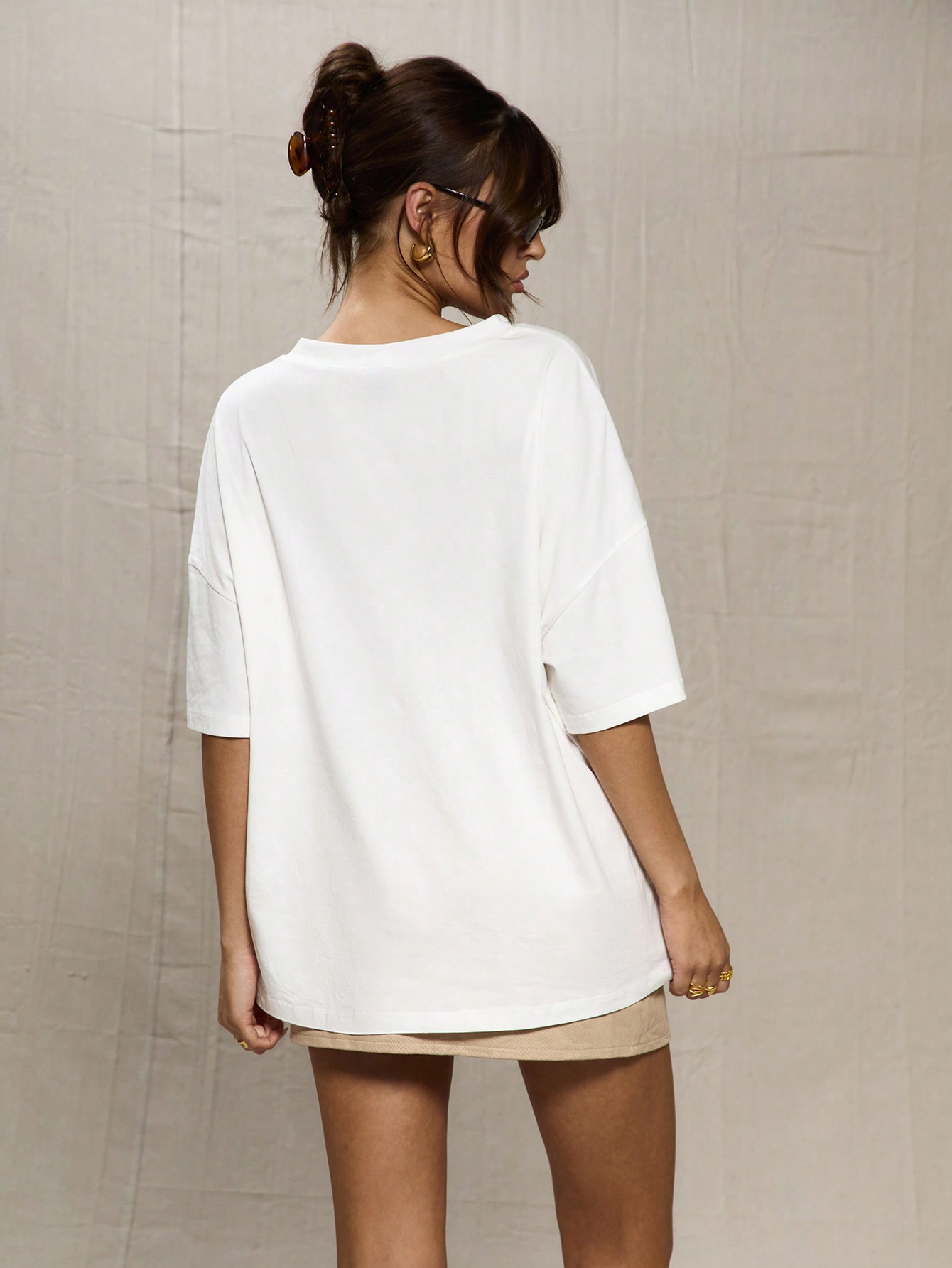 MUSERA Sport White Oversized Baseball T Shirt - Image 2