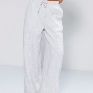 MUSERA Pintuck Detail Wide Leg Joggers - Image 3