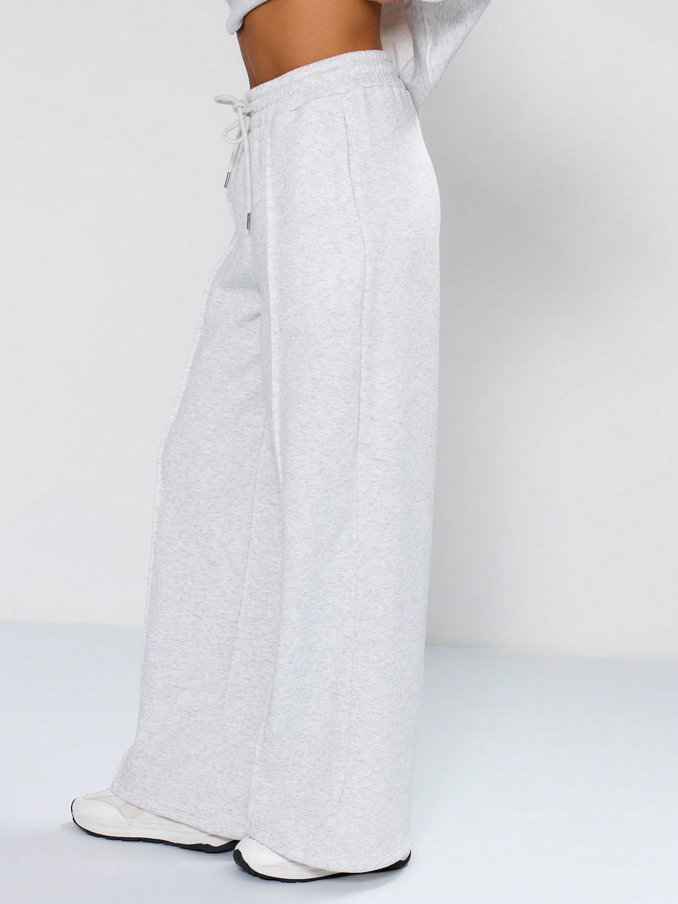 MUSERA Pintuck Detail Wide Leg Joggers - Image 4