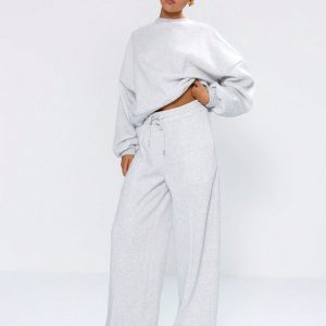 MUSERA Pintuck Detail Wide Leg Joggers - Image 5