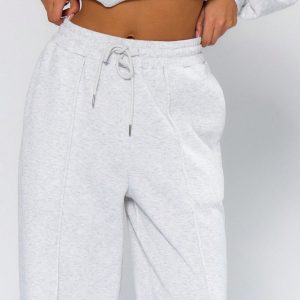 MUSERA Pintuck Detail Wide Leg Joggers - Image 6