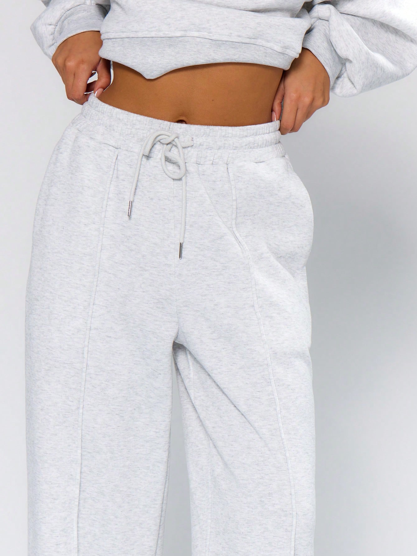 MUSERA Pintuck Detail Wide Leg Joggers - Image 6