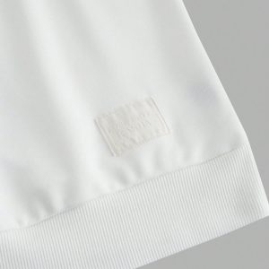 Manfinity KASUA Men??s Casual Drop Shoulder White Sweatshirt, Spring/Autumn - Image 5