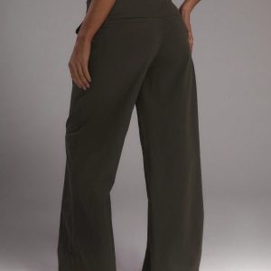 MUSERA Fall Clothes Twill Slouch Fit Wide Leg Trousers - Image 5