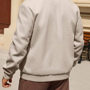 Manfinity KASUA Men??s Long Sleeve Button-Up Minimalist Casual Woolen Jacket - Image 2