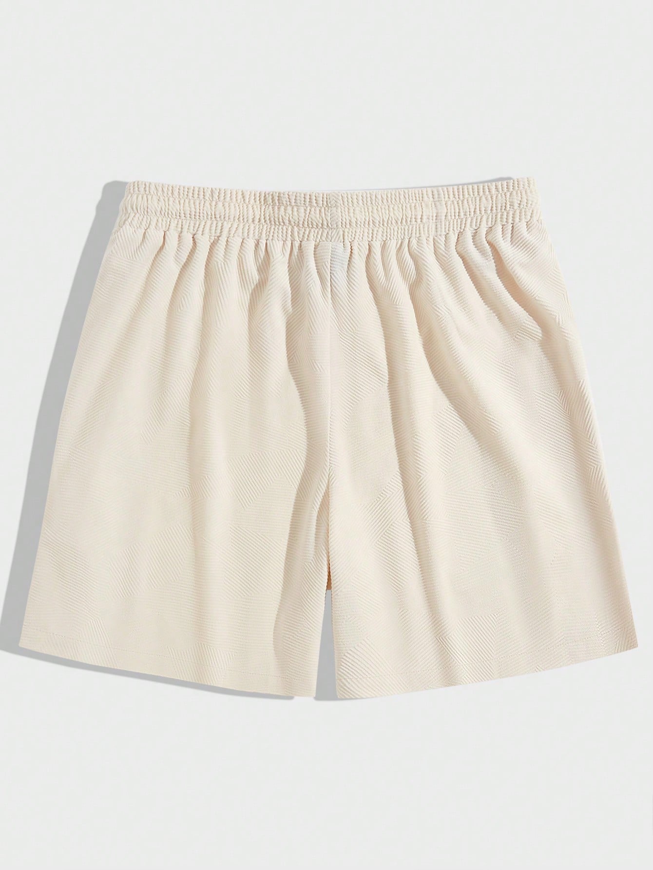 Manfinity KASUA Men??s Solid Drawstring Waist Shorts Sweat Cool Daddy Plain Khaki Vacation Casual Friends - Image 2