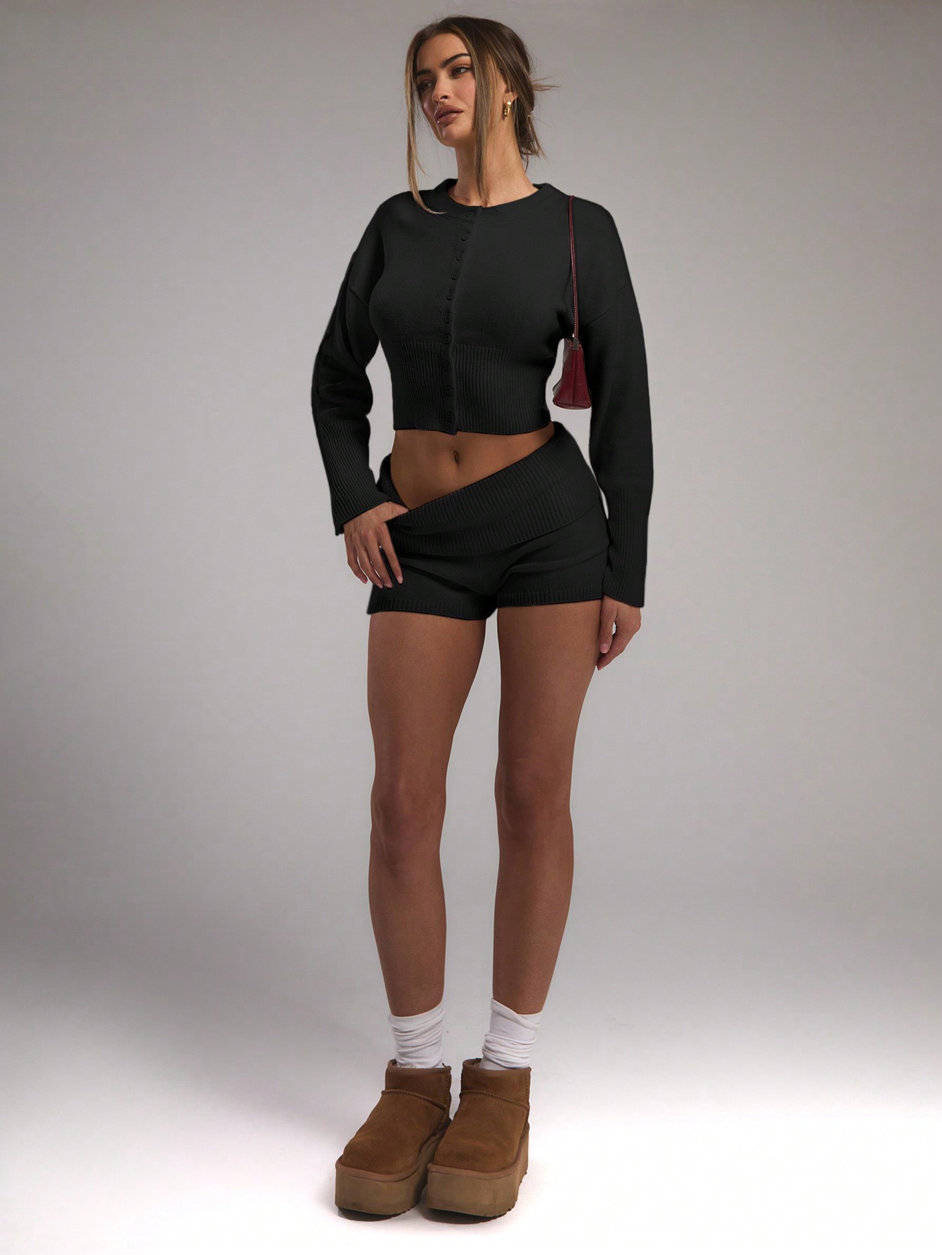 MUSERA Fall Sweaters Knitted Button Through Top - Image 3