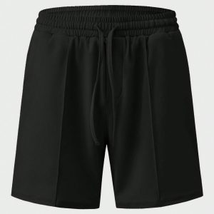 Manfinity KASUA Men??s Solid Color Half-Placket Zipper Short Sleeve Polo T-Shirt And Drawstring Waist Shorts Set, Summer - Image 5