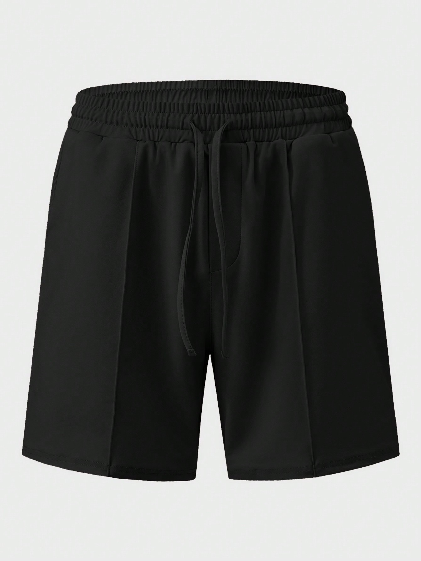 Manfinity KASUA Men??s Solid Color Half-Placket Zipper Short Sleeve Polo T-Shirt And Drawstring Waist Shorts Set, Summer - Image 5