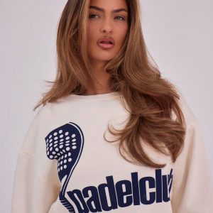 MUSERA Padel Club Print Crew Neck Only Fall Sweatshirts - Image 5