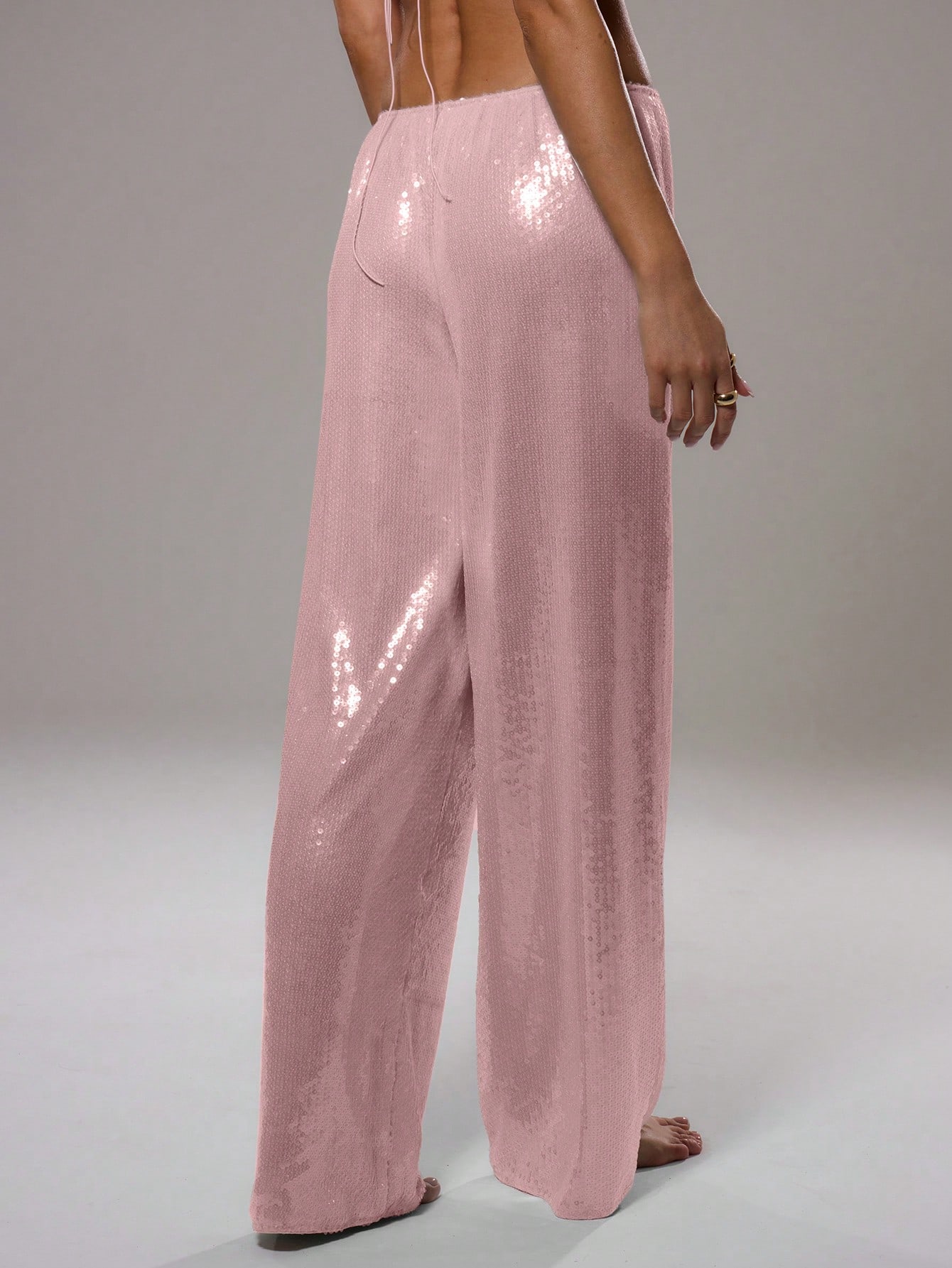 MUSERA Sequin Low Rise Trousers - Image 2