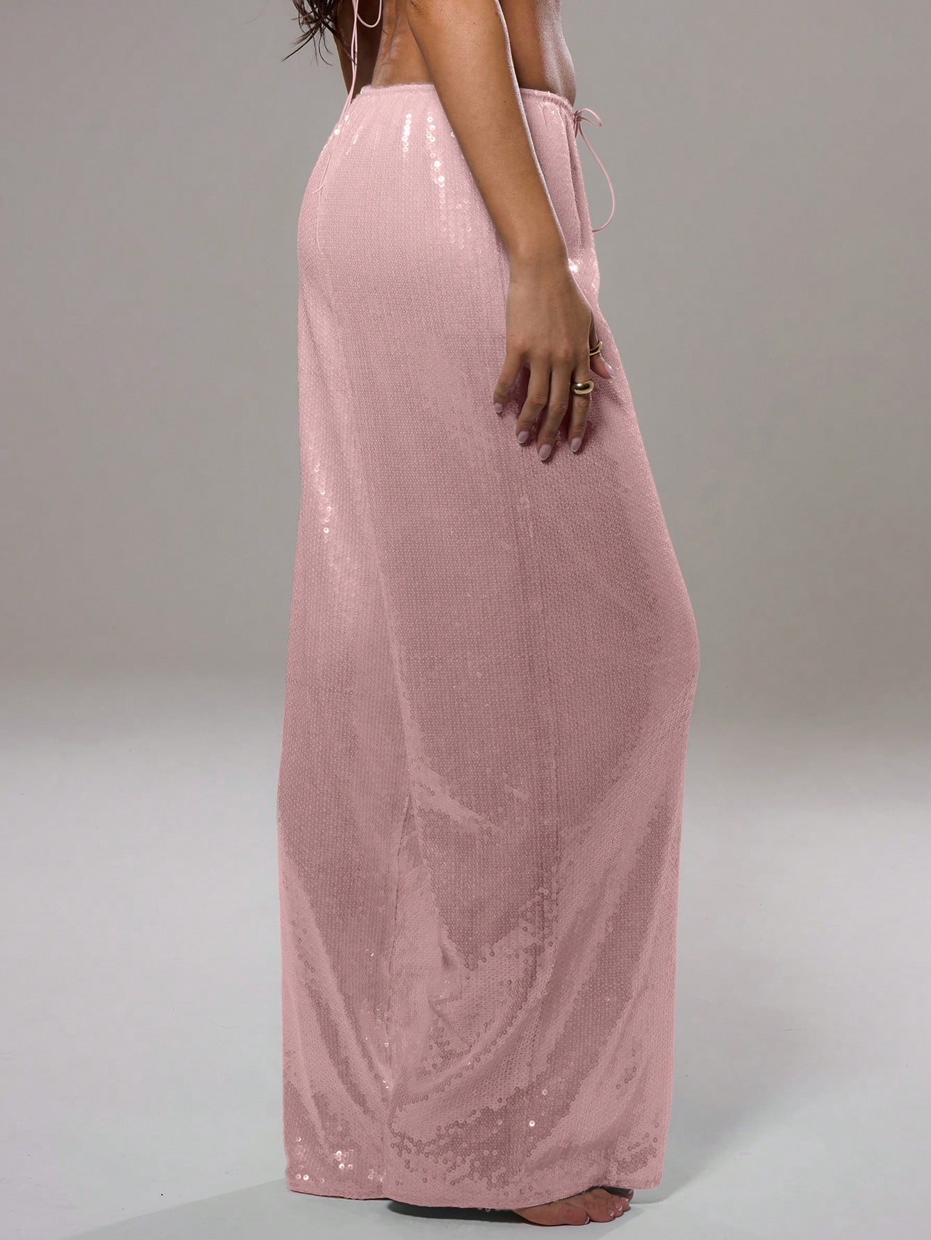 MUSERA Sequin Low Rise Trousers - Image 4
