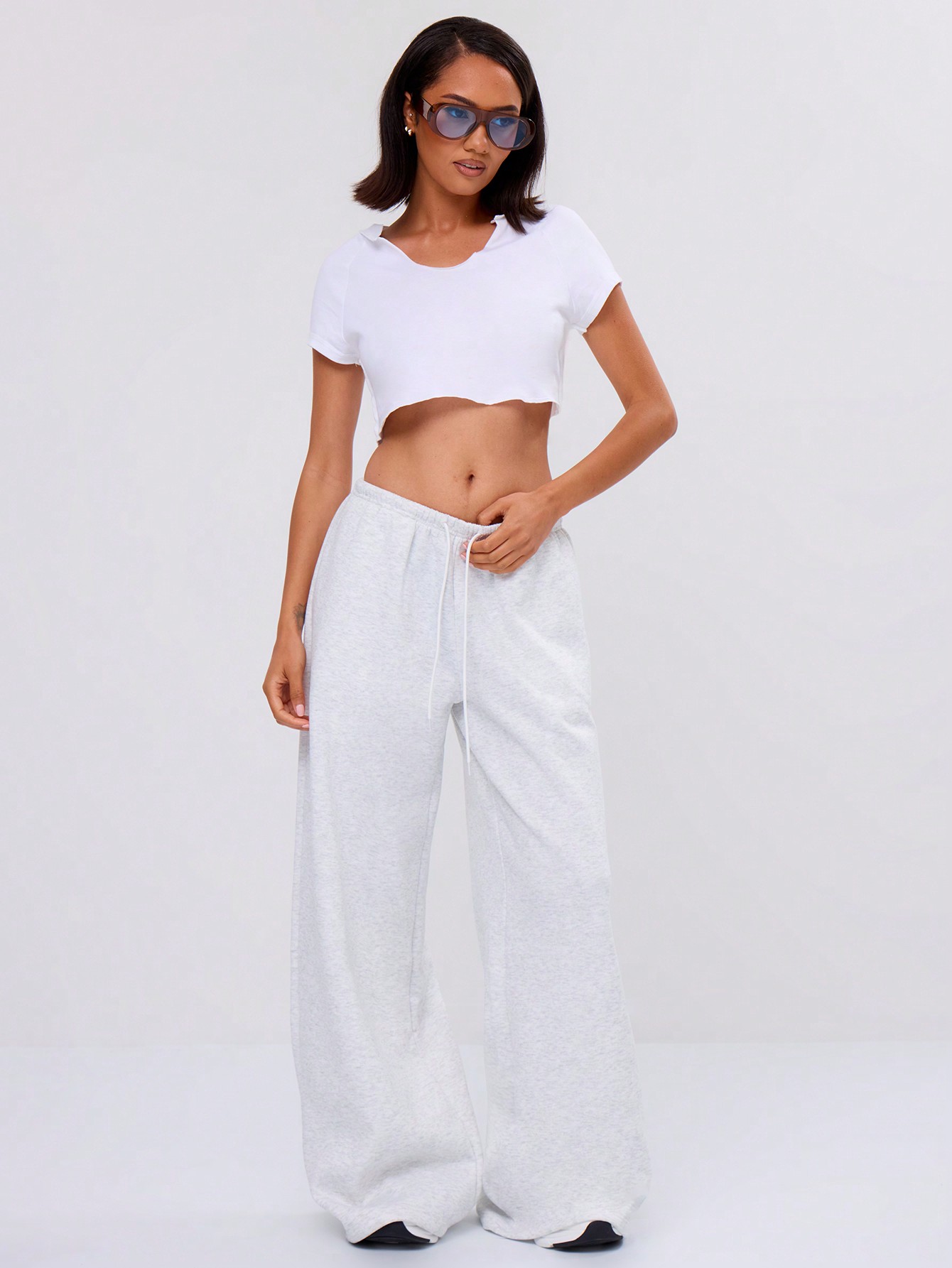 MUSERA Tie Waist Sweat Trouser - Image 3
