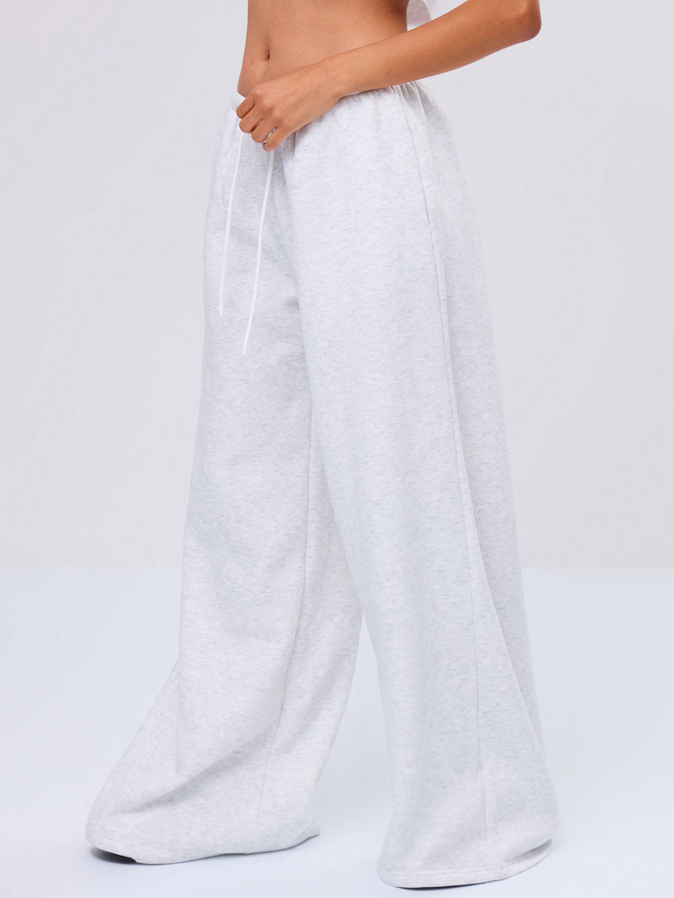 MUSERA Tie Waist Sweat Trouser - Image 4