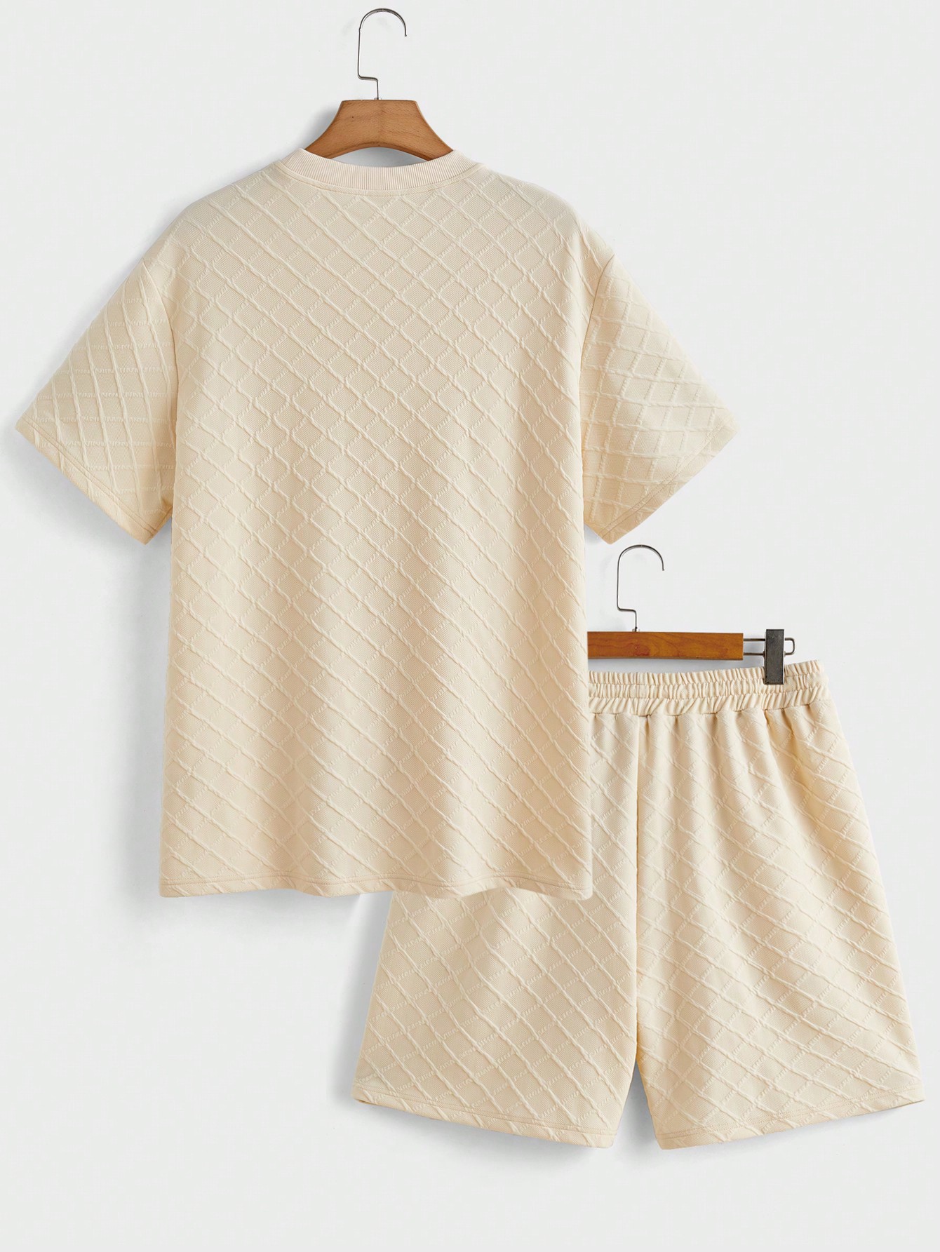 Manfinity KASUA Men Summer Round Neck Short-Sleeved T-Shirt And Drawstring Waist Shorts Set - Image 2