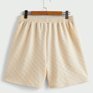 Manfinity KASUA Men Summer Round Neck Short-Sleeved T-Shirt And Drawstring Waist Shorts Set - Image 4