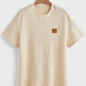 Manfinity KASUA Men Summer Round Neck Short-Sleeved T-Shirt And Drawstring Waist Shorts Set - Image 8