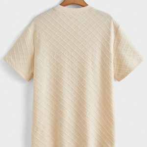 Manfinity KASUA Men Summer Round Neck Short-Sleeved T-Shirt And Drawstring Waist Shorts Set - Image 9