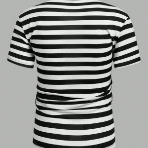 Manfinity KASUA Men??s Striped Round Neck T-Shirt - Image 2